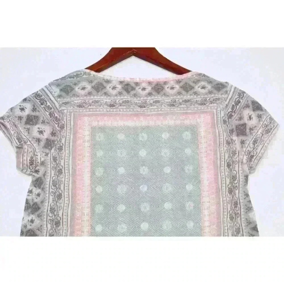 Lucky Brand Casual Relaxed Fit Boho Preppy Y2K Moto Western Women's Top Size S/P - Picture 5 of 14